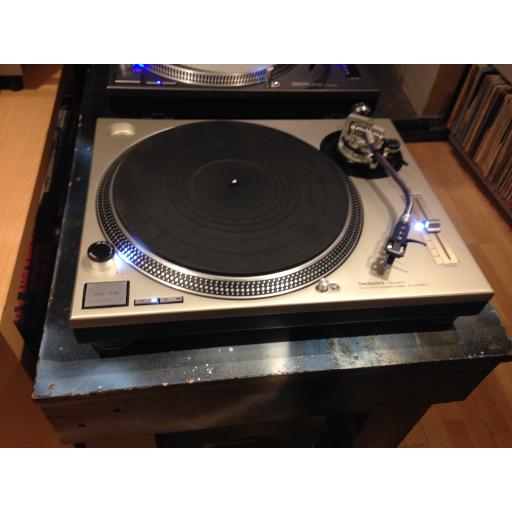 Technics 1200 mk2 boxed with ice white conversion and Ortofon cart and stylus