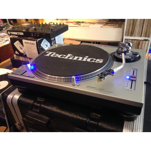 Technics 1200 mk2 boxed with Blue conversion and Stanton 500